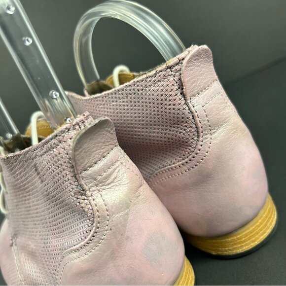 ❤️ J.Shoes Chic Lace-Up Pink Ankle Boots Women’s Size 6.5 - Picture 6 of 9